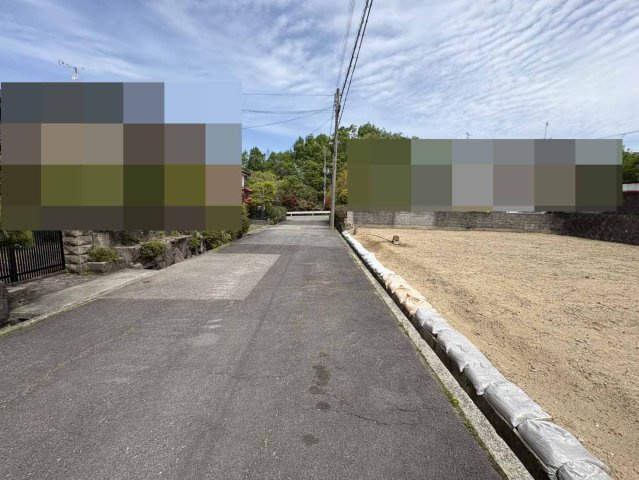 有野台4丁目更地1号地の前面道路含む現地写真