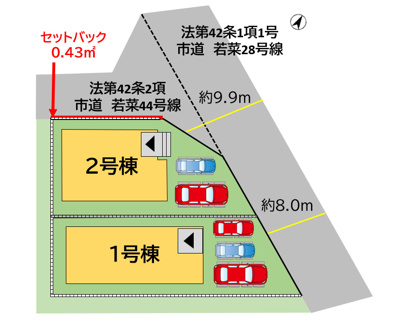 【区画図】 | 北九州市八幡西区若葉2丁目3期1号棟