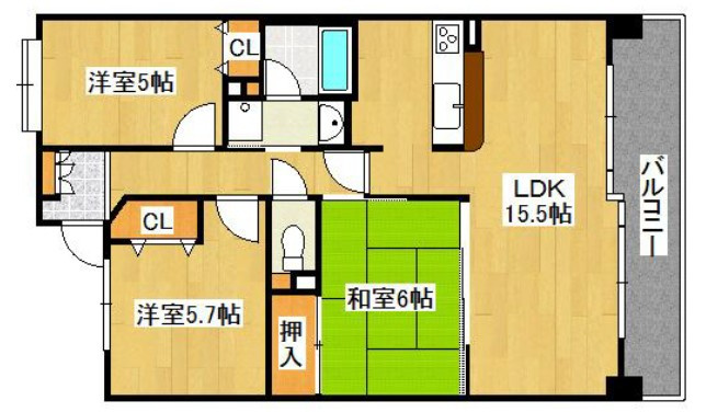フルヴェール白鷺の間取り