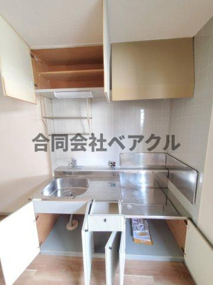 【キッチン】 | パティオインB棟 | コンパクトなキッチンで掃除もラクラク