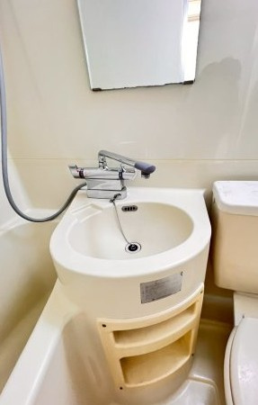 梨苑マンションの洗面所