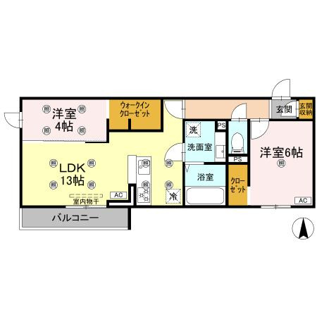 【間取り】 | クランツ古川西 A棟