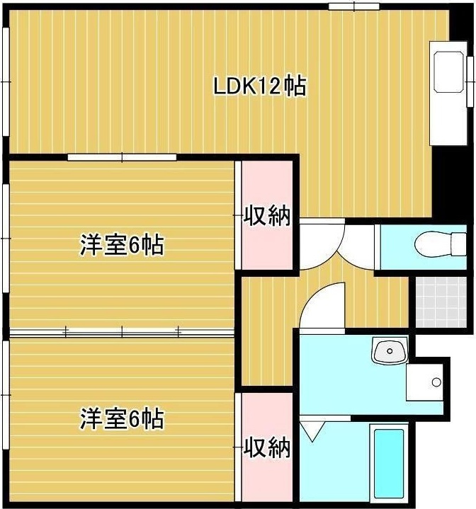 メゾン筑紫の間取り|使い勝手の良い間取りです♪