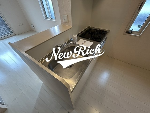 伊勢崎市北千木町のアパートのキッチン
