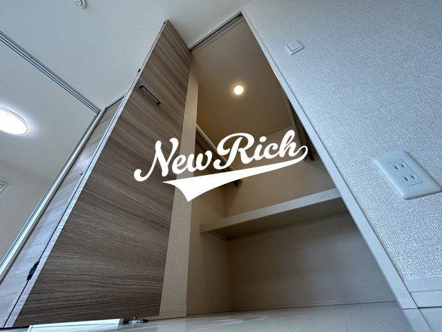 伊勢崎市北千木町のアパートの収納
