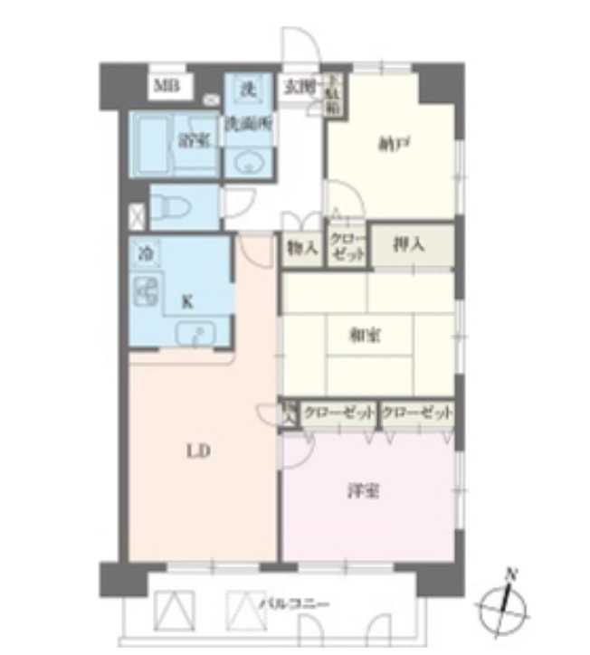 本駒込Kマンションの間取り