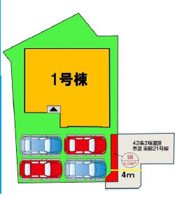 宗像市東郷5丁目2期の区画図