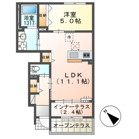 船橋市飯山満町新築アパート（仮称）の間取り