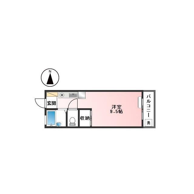 ハイツ島塚の間取り