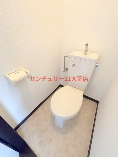 大阪市港区南市岡３丁目の賃貸マンションのトイレ