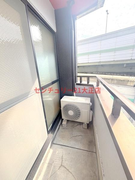 大阪市港区南市岡３丁目の賃貸マンションのバルコニー