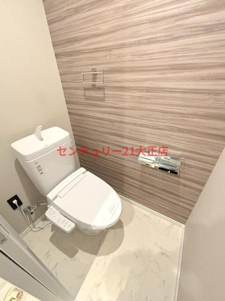 大阪市港区南市岡２丁目の賃貸マンションのトイレ