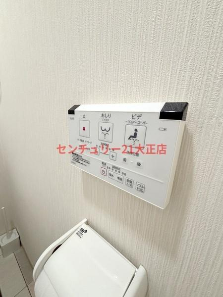 大阪市港区市岡元町３丁目の賃貸マンションのトイレ