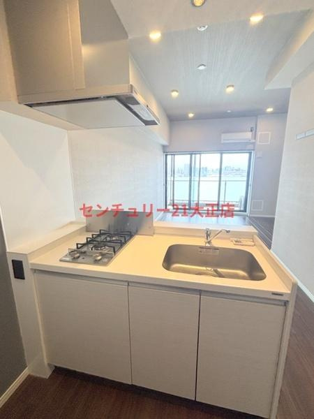 大阪市港区南市岡２丁目の賃貸マンションのキッチン