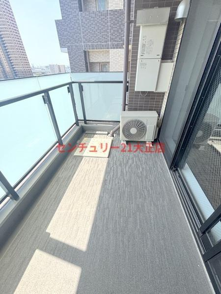 大阪市港区南市岡２丁目の賃貸マンションのバルコニー