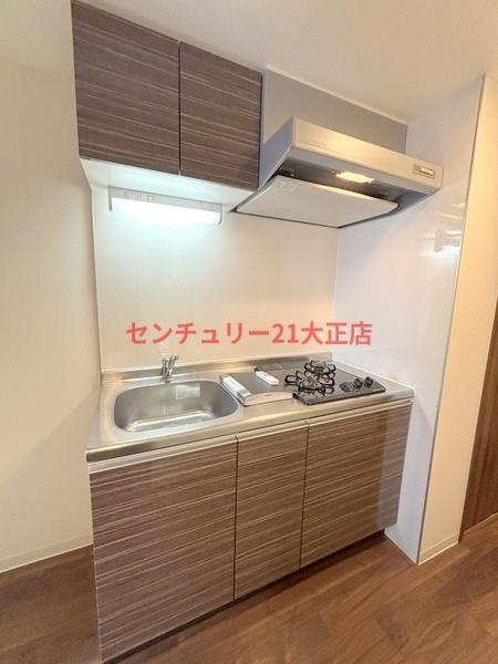 HRフロントリーガル難波WESTのキッチン|★嬉しい二口コンロ付き★