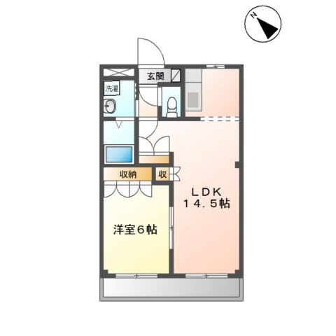 【間取り】 | ディアコーポＳＵＺＵＫＩ