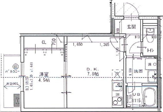 エテルナコート総持寺の間取り