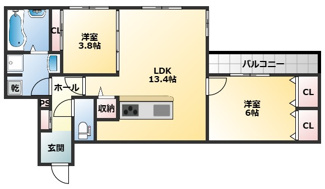 【間取り】 | D-ROOM東本町