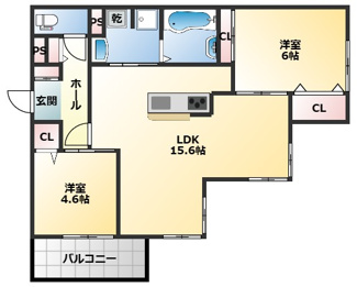 【間取り】 | D-ROOM東本町