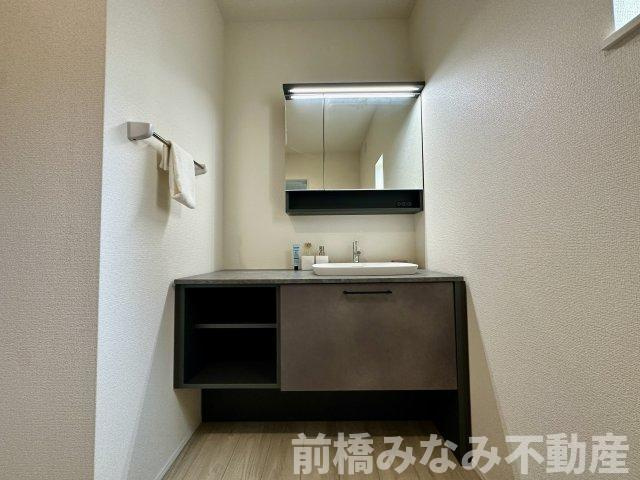 【新築平屋】高崎市下之城町1期　限定1棟　リナージュ　新築建売の独立洗面台|独立洗面化粧台付き