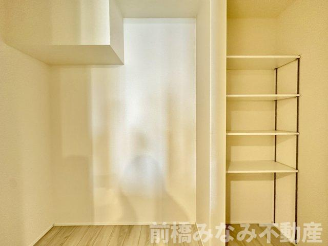 【新築平屋】高崎市下之城町1期　限定1棟　リナージュ　新築建売の収納|専用の収納スペースです