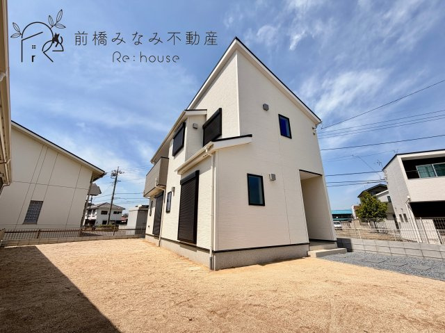 【新築】前橋市三河町２丁目24-1期　１号棟(全３棟)　リナージュ　新築建売分譲の外観|外観もきれいです