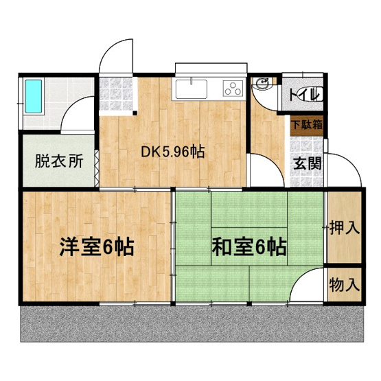 【間取り】 | 道重貸家