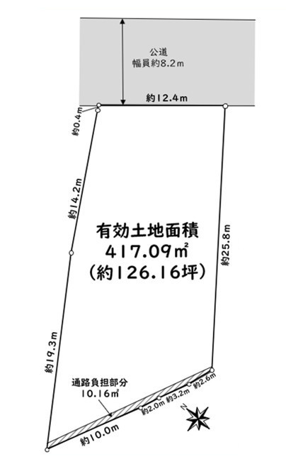 明石市大久保町谷八木　土地の土地図|●年中無休：当日予約可●敷地面積広々！126.16坪ございます！！多様なプランで建築可能です♪