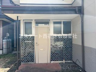 花巻市湯口字洗沢　土地建物の玄関