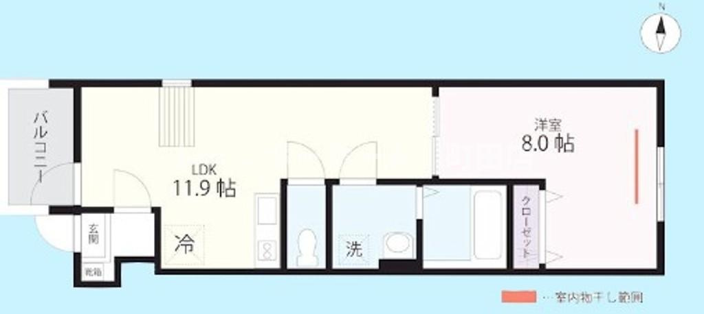 QUIET CRAB HOUSE TOGETHER 瀬谷※初期費用分割サービス利用可能物件の間取り