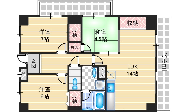 ソフィア若園の間取り