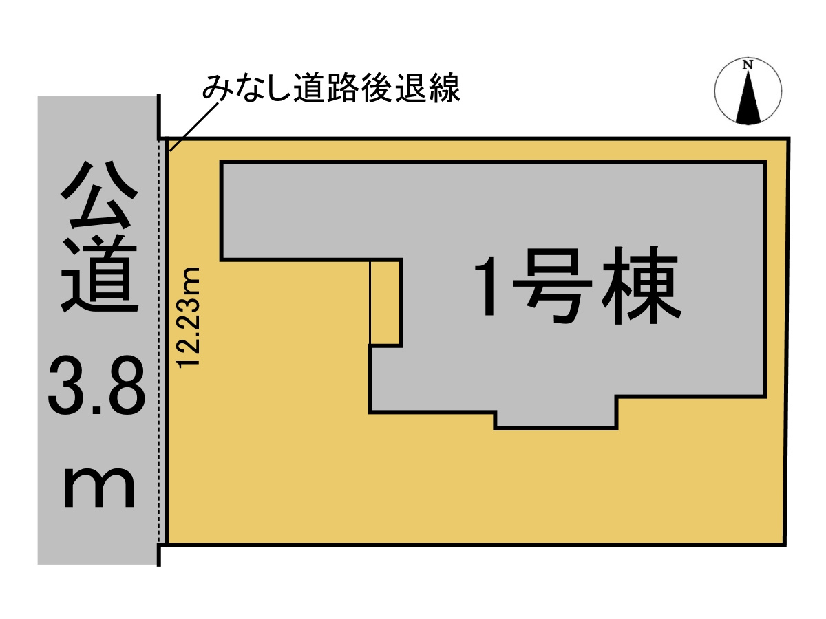 リーブルガーデン　本巣市三橋　全1区画分譲の区画図|■区画図
■YAMADA電機の　ヤマダ不動産　株式会社リライフ　
いつでもお問合わせ下さい。