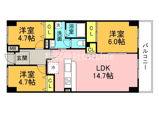 【間取り】 | 戴慶カーサグラシア