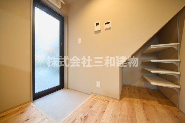 練馬区田柄３丁目のアパートの玄関