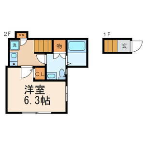 Che・carina(ケ　カリーナ)の間取り