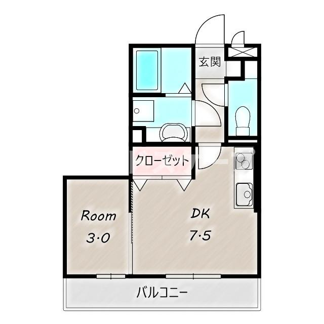 エピナール　Ｅの間取り|高崎、前橋のお部屋探しはエンドスケープまで！お客様の理想お聞かせ下さい♪