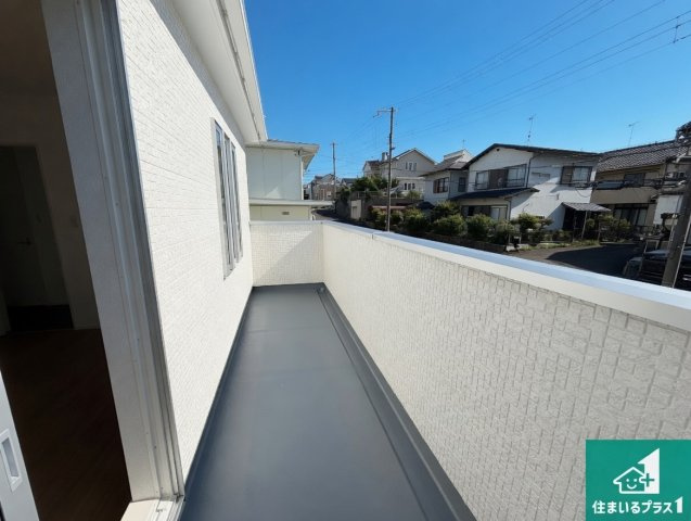 神戸市北区北五葉　第15期　新築一戸建てのバルコニー|日当たりのよいバルコニー！お部屋が開放的に！
