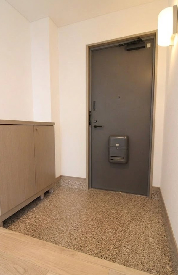 大阪市阿倍野区昭和町３丁目の賃貸マンションの玄関