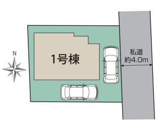 【区画図】 | 小平市学園東町　全1棟　1号棟 | 小平市学園東町　全1棟　1号棟