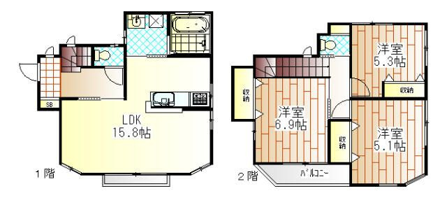 【間取り】 | 栗原中央４丁目戸建