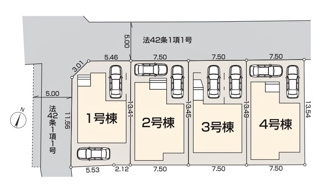 【区画図】 | 新座市西堀2丁目第7　全4棟　3号棟 | 新座市西堀2丁目第7　全4棟　3号棟