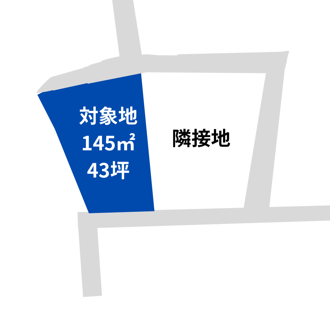 高崎市竜見町　土地【解体更地渡し・弊社売主】の土地図