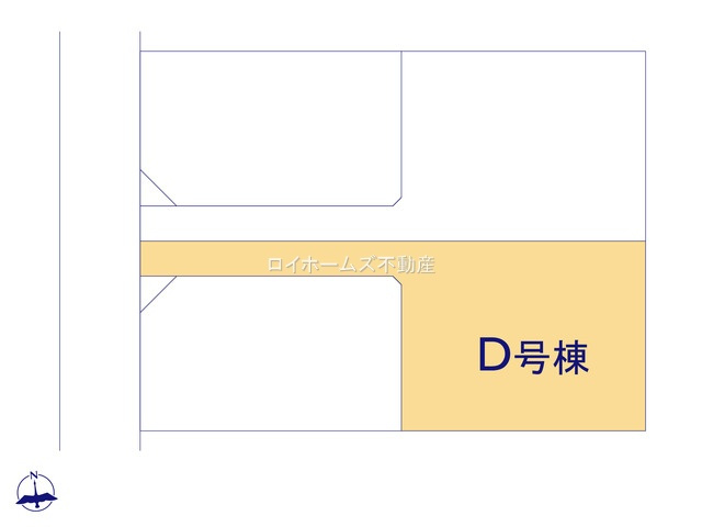 【区画図】 | 北名古屋市熊之庄十二社99『仲介料無料』新築戸建て | D号棟