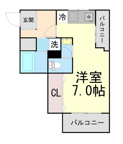 ＭＩＳＴＲＡＬ住吉駅前の間取り