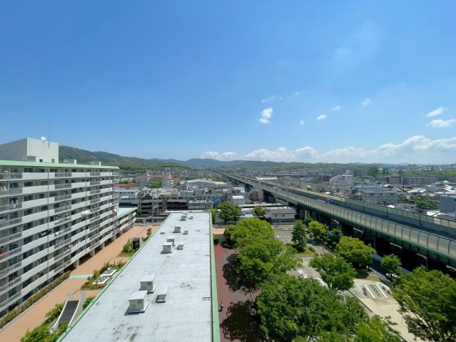京阪「藤ノ森」駅徒歩２分◆フルリノベ済みの最上階南西向き２ＬＤＫ住戸◆ローズマンション藤ノ森B棟の展望|バルコニーからの眺望