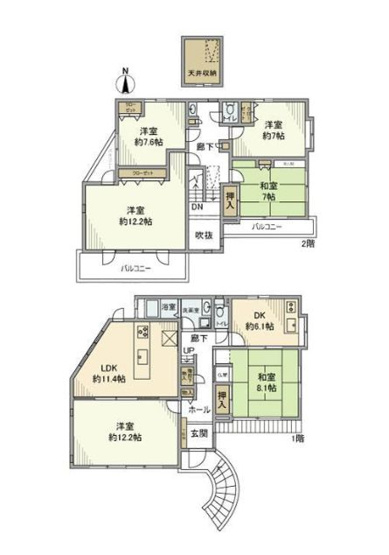 【間取り】 | 上永谷1丁目戸建