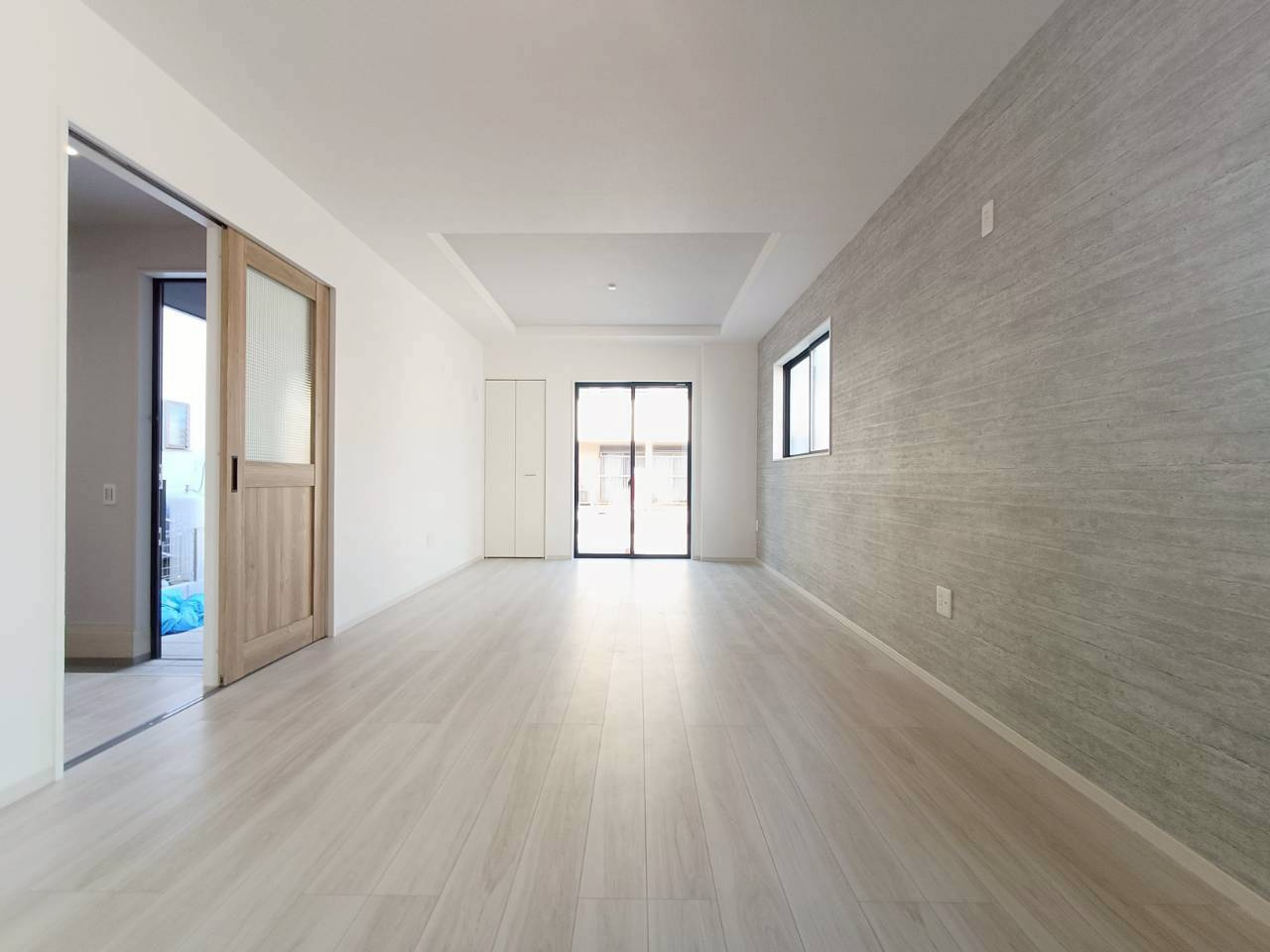 三郷市　駒形　新築戸建　全1棟の居間・リビング|施工例です