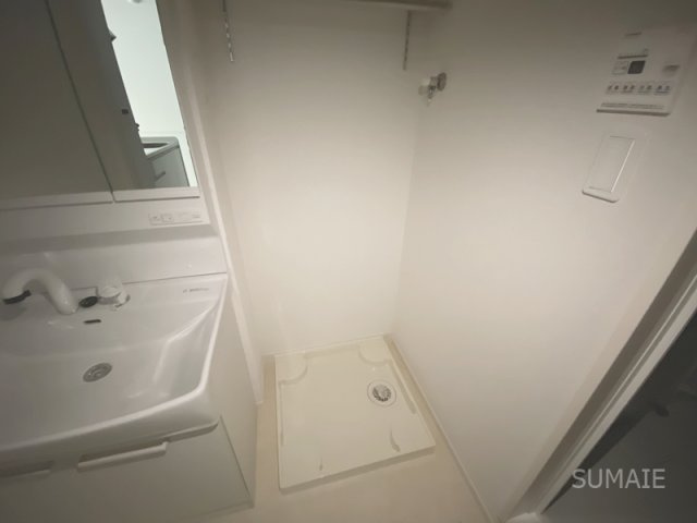 メゾンSGの洗面所|室内洗濯機置き場です！