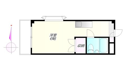 ベルメゾン片岡の間取り